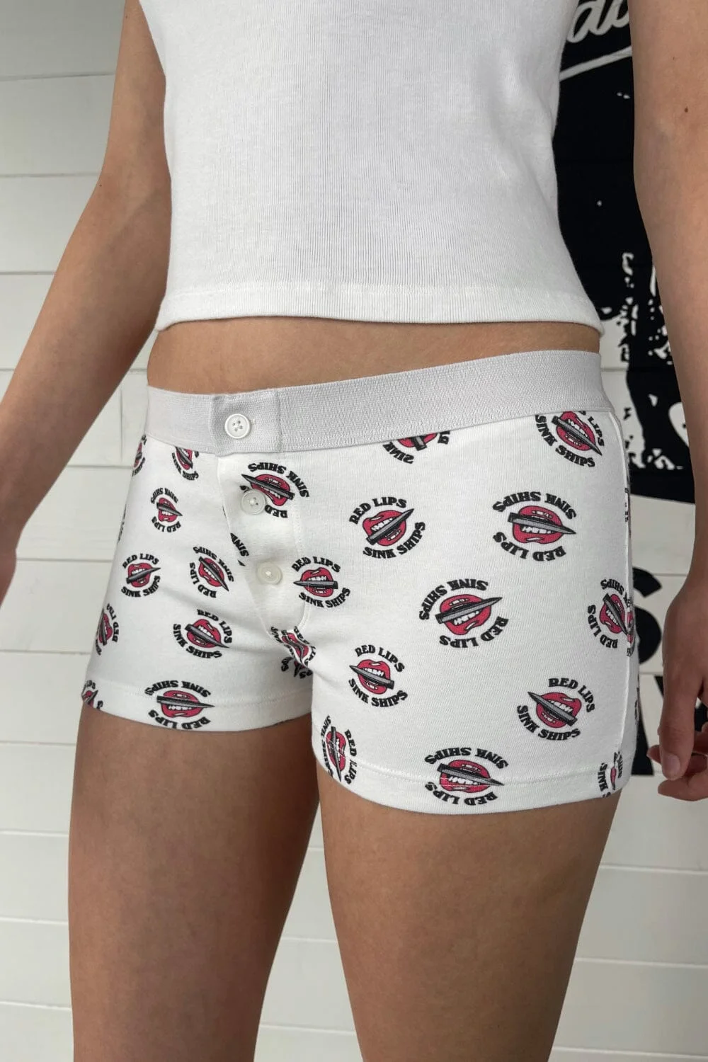Boyshort Redlips Underwear