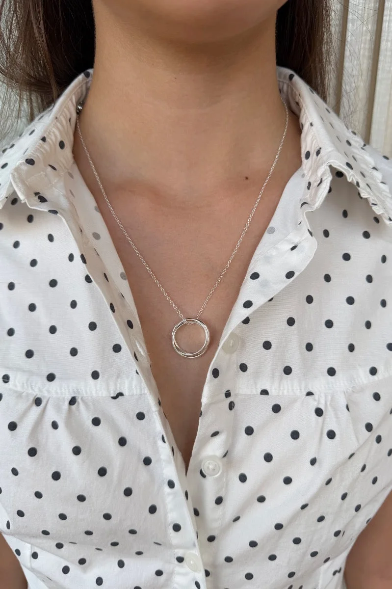 Double Ring Necklace