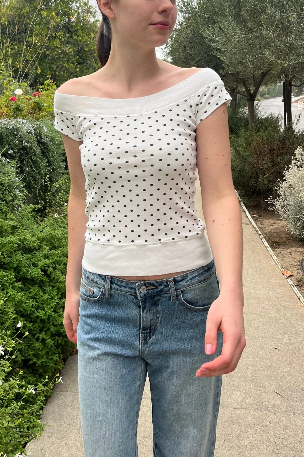 Ginny Polka Dot Top