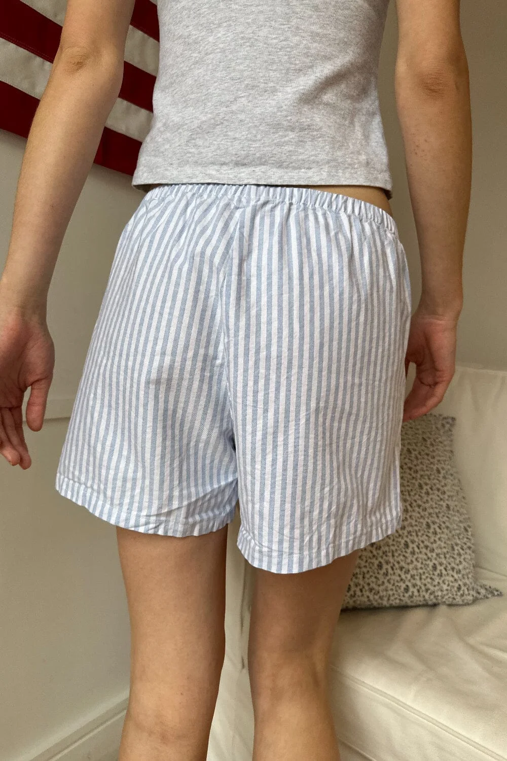 Keira Long Striped Boxer Shorts