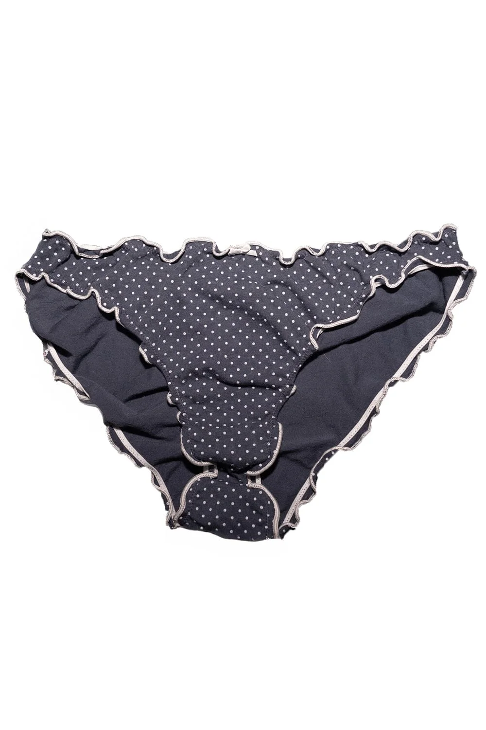 Polka Dots Scallop Bow Underwear