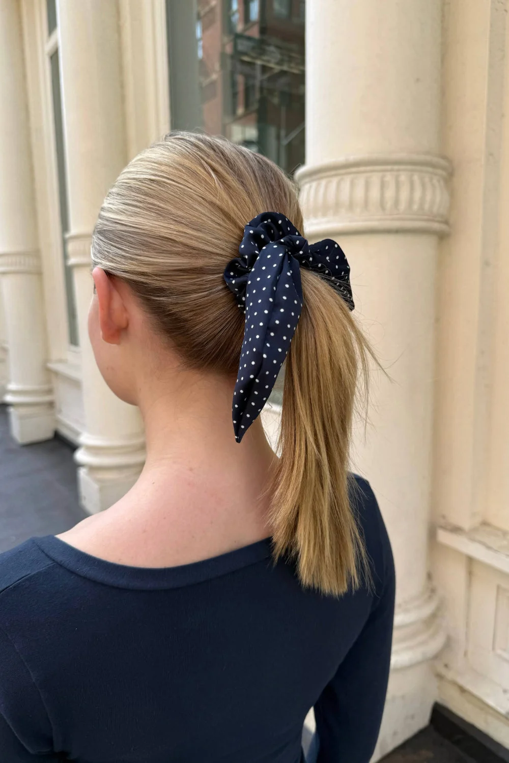 Polka Dots Scrunchie Tie