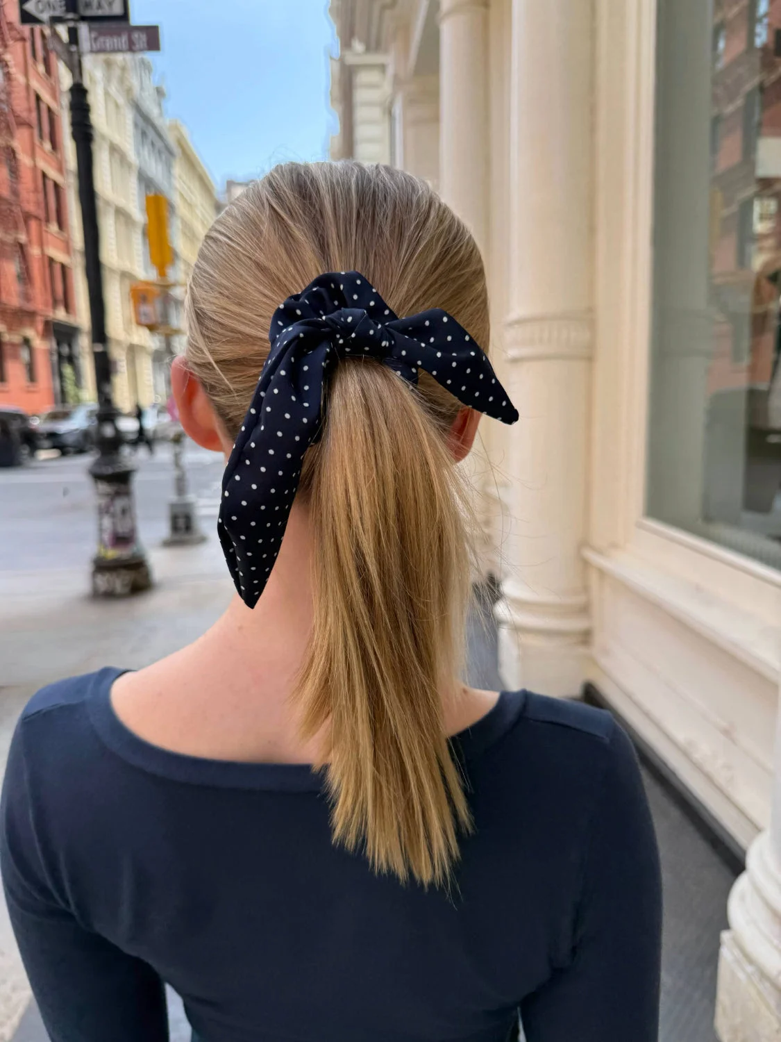 Polka Dots Scrunchie Tie