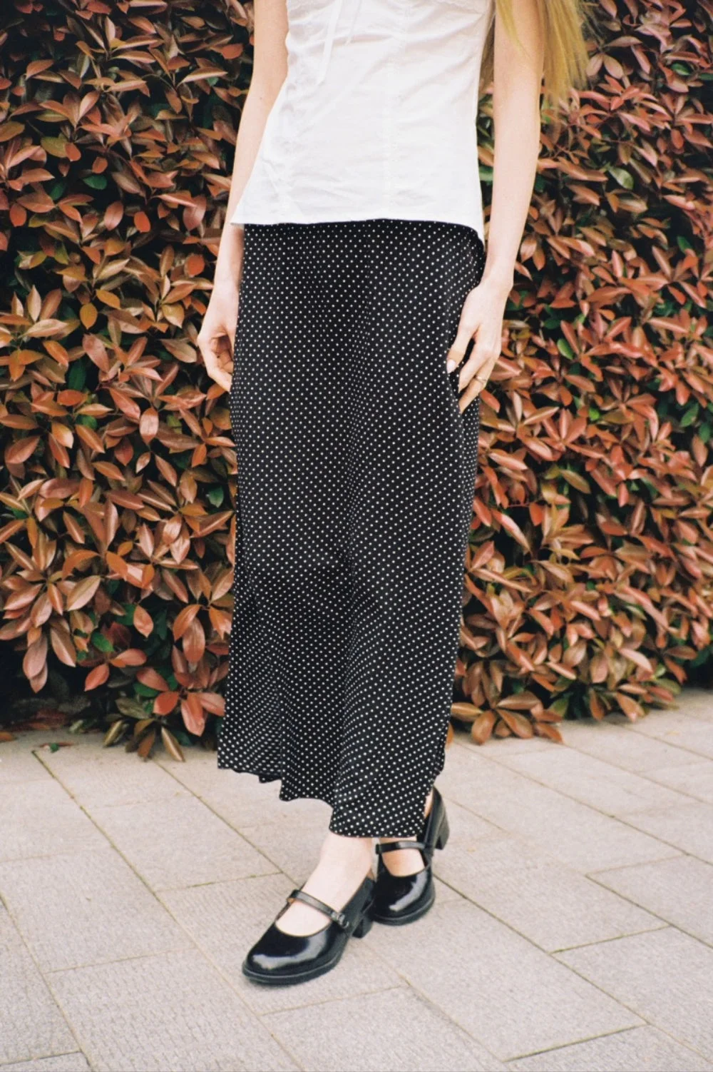 Sephira Polka Dots Midi Skirt
