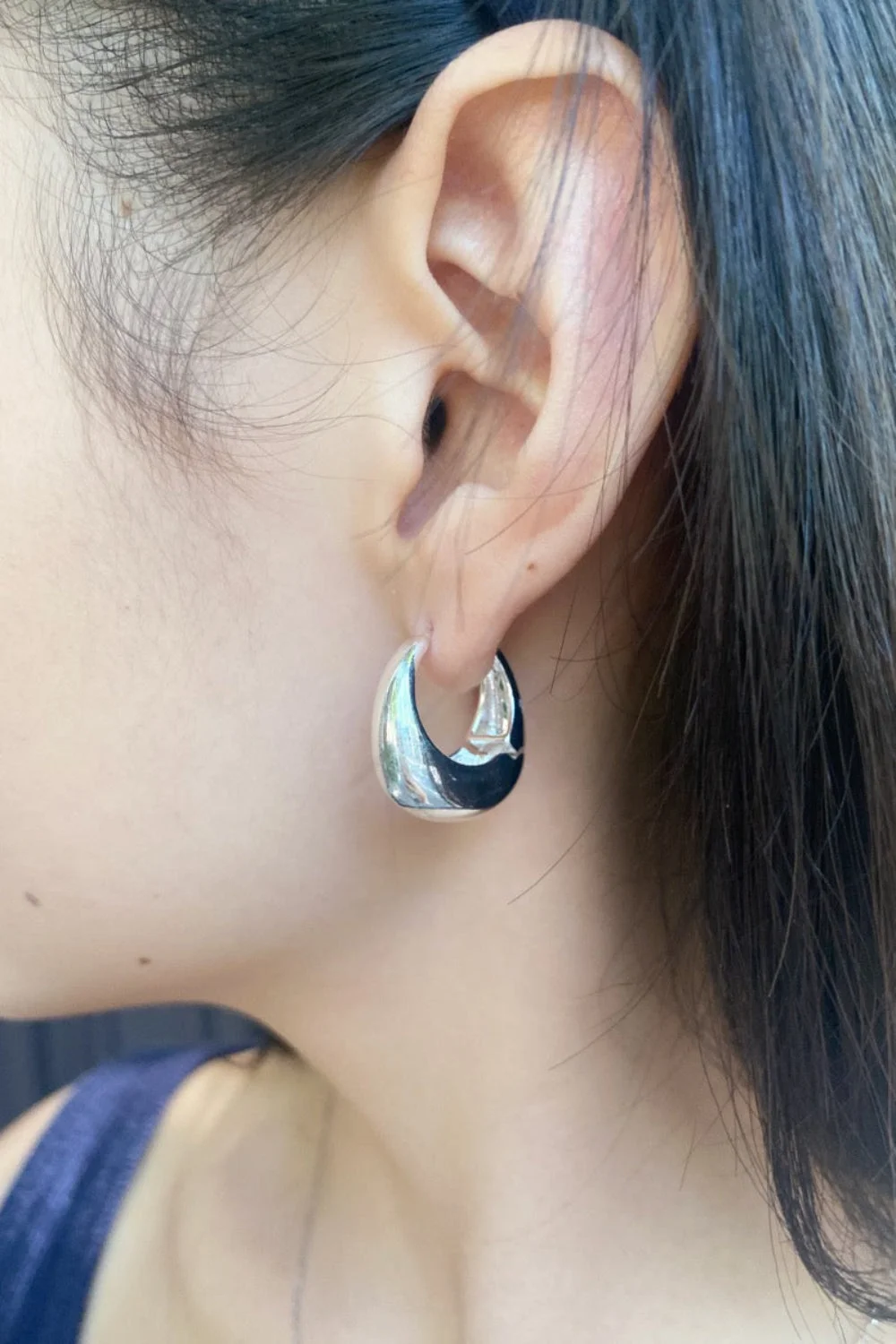 Thick Hoop Earrings