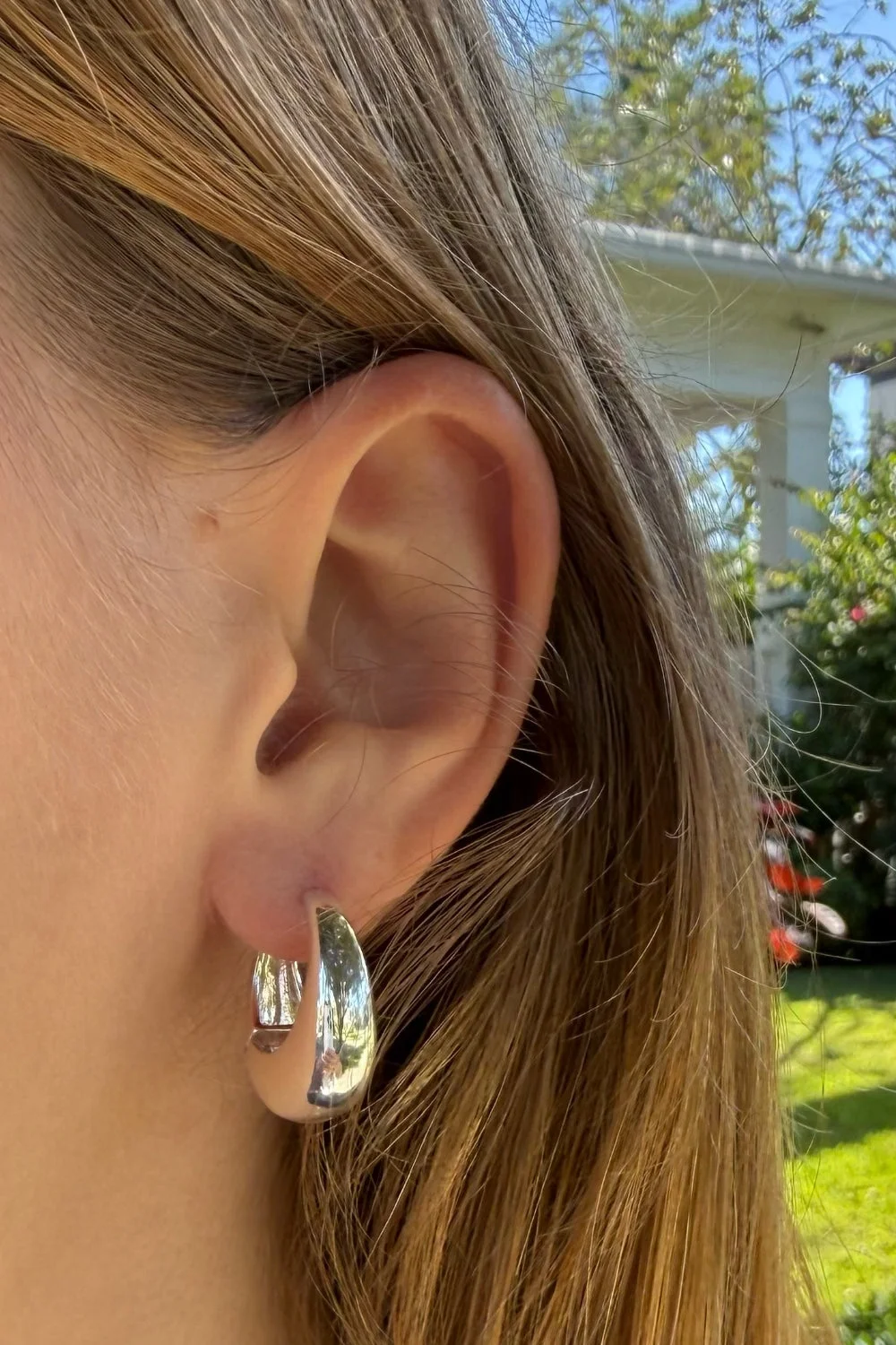 Thick Hoop Earrings